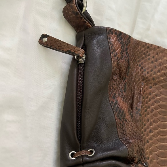 Bruno Rossi vintage designer genuine leather shoulder bag (RARE) - Picture 3 of 8